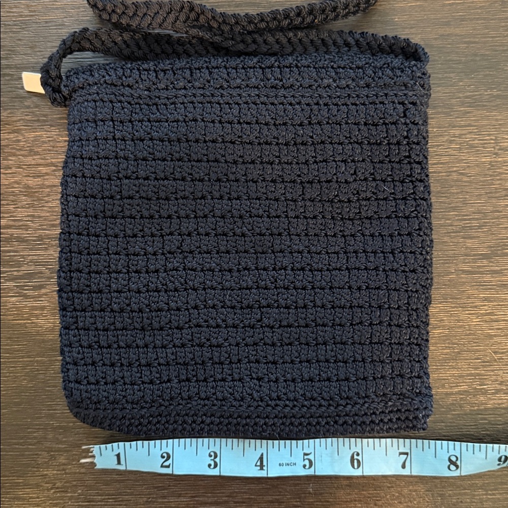 THE SAC SMALL BLUE SHOULDER BAG KNITTED DESIGN - Picture 6 of 6